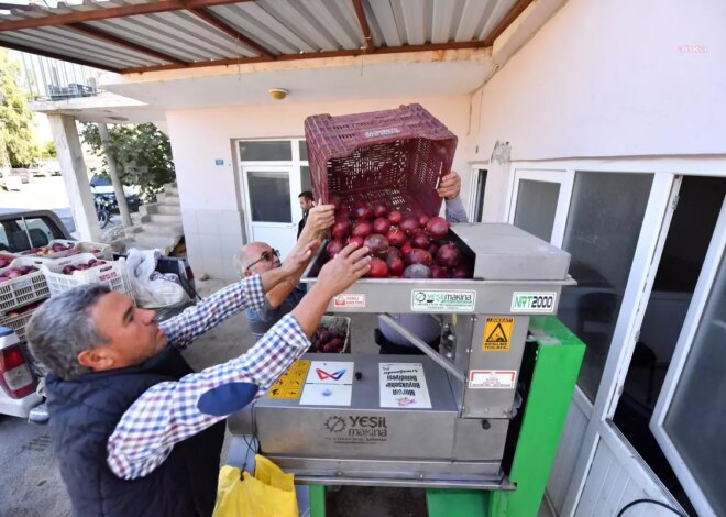 Mersin’de Nar Ekşisi Üreticilerine Makine Desteği